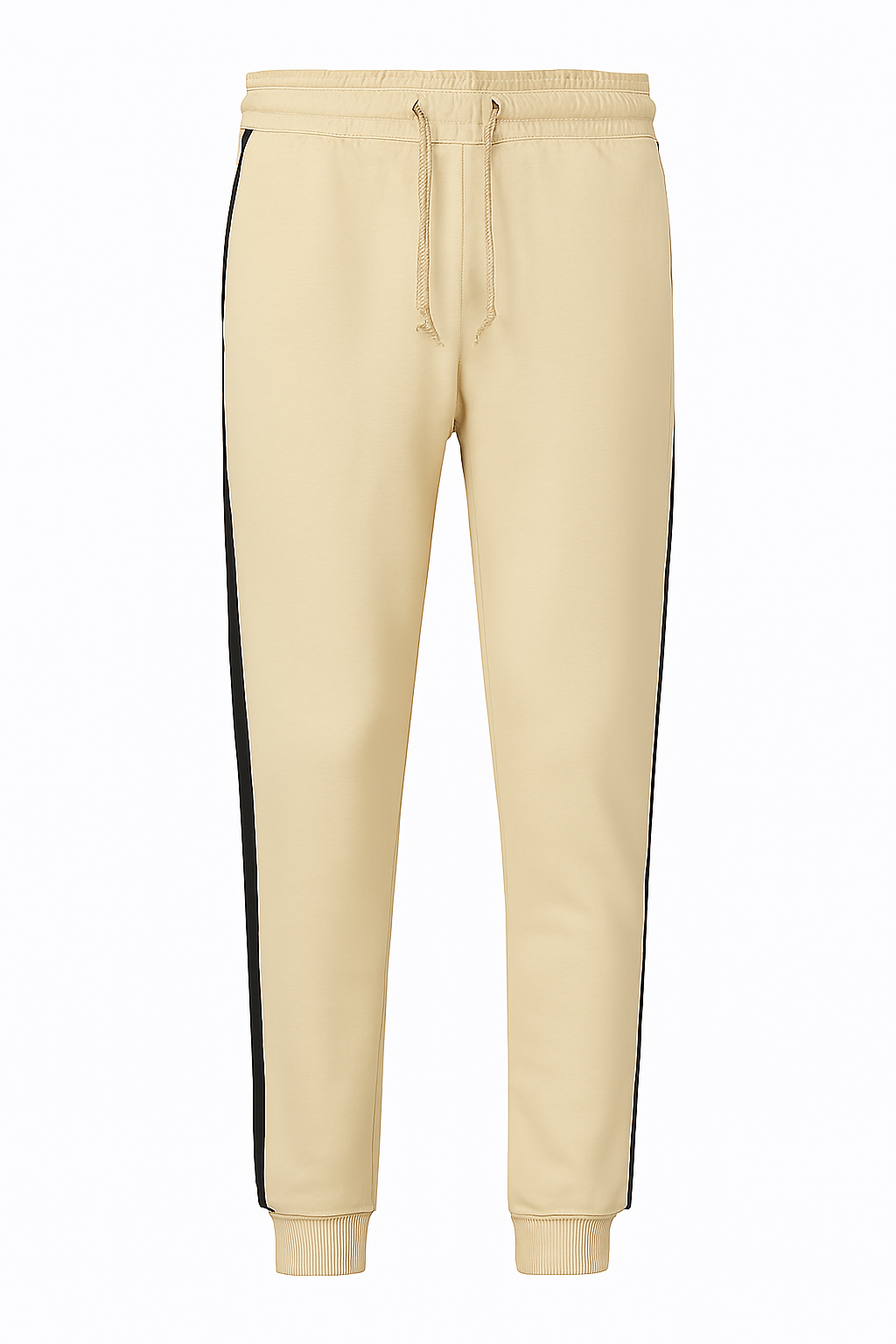 Urban Tracksuit – Beige & Black Stripe